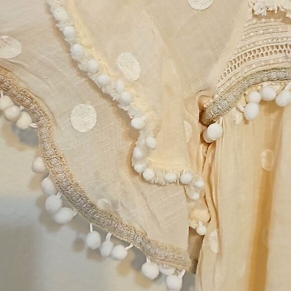 HARPER NY POLKA-DOT BOHO TUNIC DRESS SIZE SMALL - Picture 3 of 12